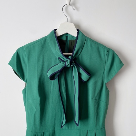 nwt j.crew  tie neck dress in 365 crepe 4P - Picture 6 of 12